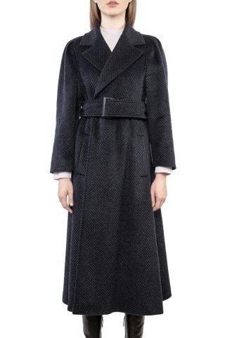 Пальто женское 9NL18T-92701-1020 `Emporio Armani` серый