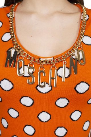 Платье женское A0480-0221 `Moschino` оранжевый