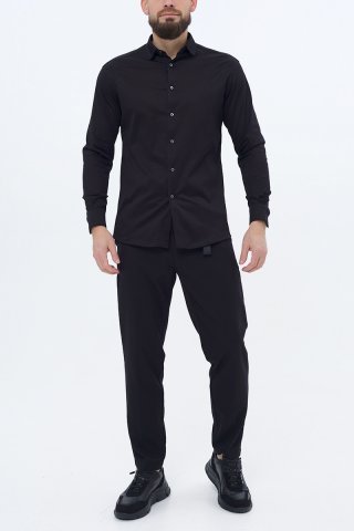 Рубашка мужская G032-4054-1023 `Paolo Pecora` черный