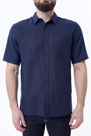 Рубашка мужская BMS0185-0324 `Bikkembergs` синий