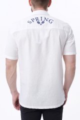 Рубашка мужская BMS0185-0324 `Bikkembergs` белый