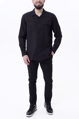 Рубашка мужская BMS0190-0324 `Bikkembergs` черный