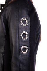 Куртка кожаная женская DH00500D1104-0917 `Bikkembergs` черный