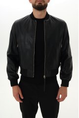 Куртка кожаная мужская ZO11-6800-0423 `Ice Play` черный