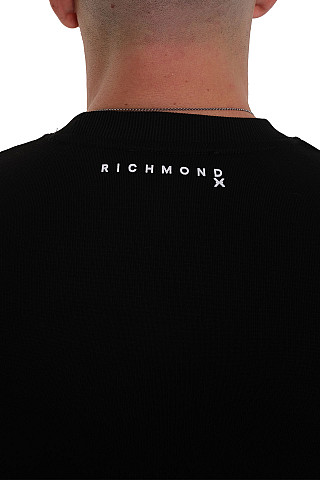 Свитшот мужской UMA25182FE-0725-3 `Richmond X` черный
