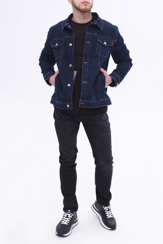 Куртка джинсовая мужская UMP24229GB-0424 `Richmond X` синий
