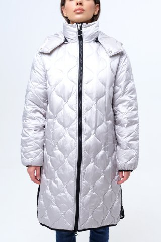 Пальто женское J021-6411-1023 `Ice Play` серый