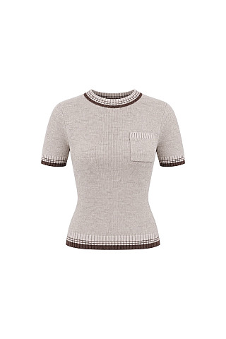 Джемпер женский W5086-0826-2 `Maison Meet` бежевый