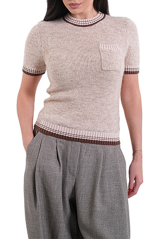Джемпер женский W5086-0826-2 `Maison Meet` бежевый