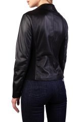 Куртка кожаная женская 4NB10P-42P15-0719 `Emporio Armani` черный