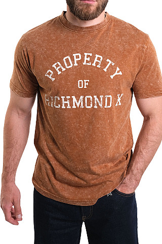 Футболка мужская UMA25062TS-0725-3 `Richmond X` карамель