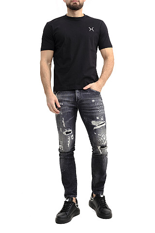 Футболка мужская UMA24001TS-1124-3 `Richmond X` черный