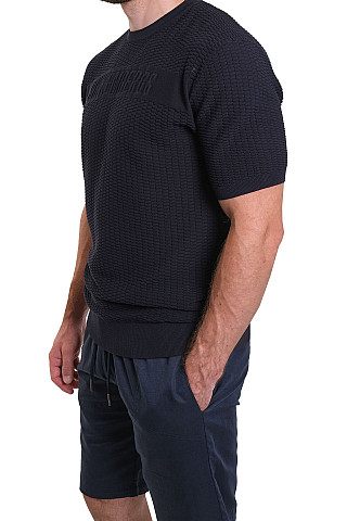 Футболка мужская BMM0922-0425-3 `Bikkembergs` темно-синий